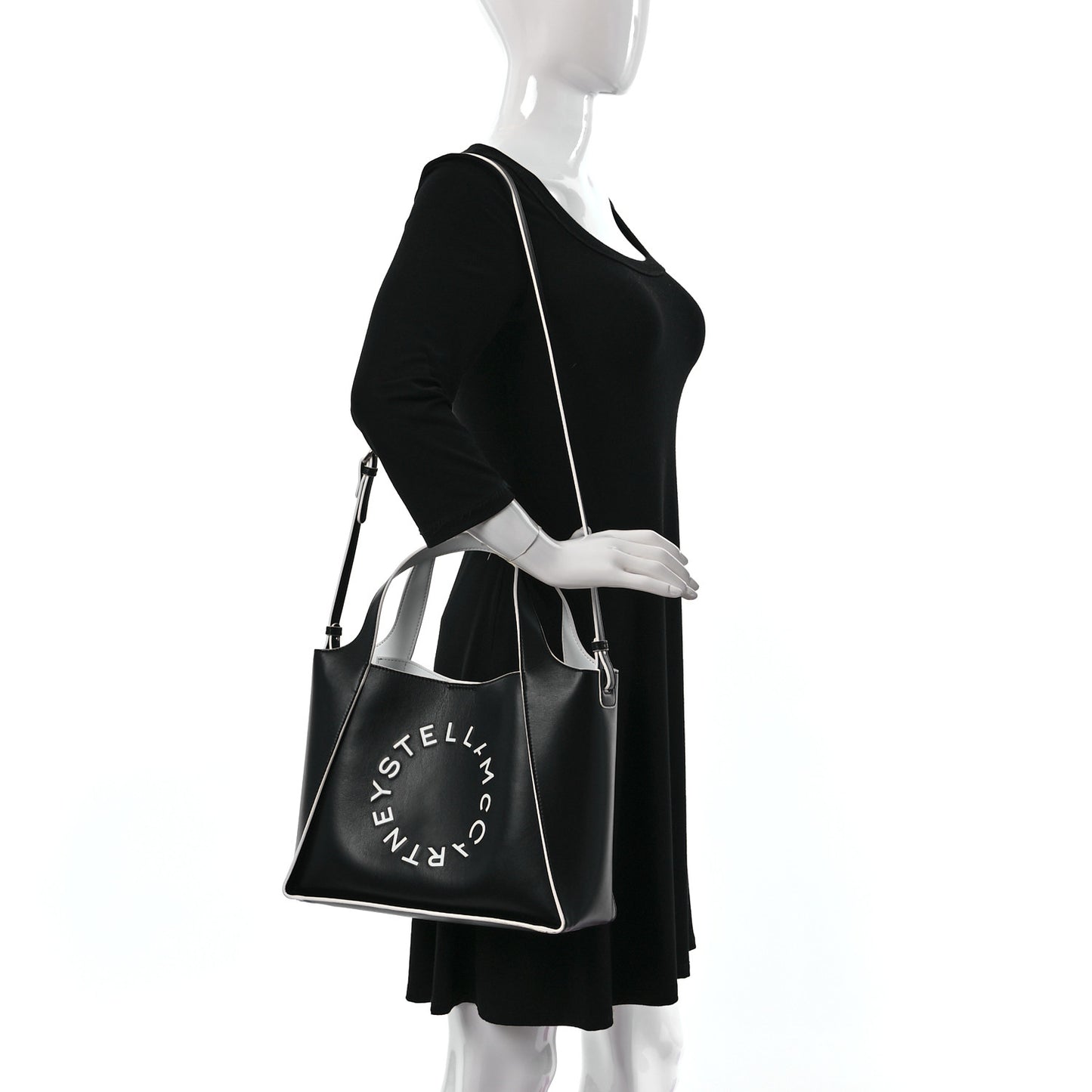 Eco Alter Nappa Mini Crossbody Black White