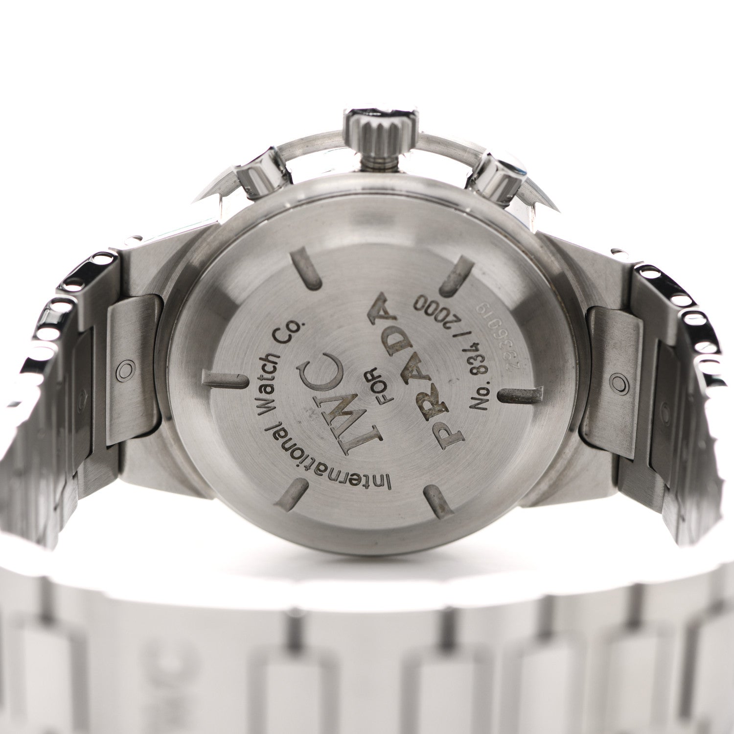 IWC Stainless Steel 39mm Prada GST Chronograph Automatic Watch IW370802 4 of 6