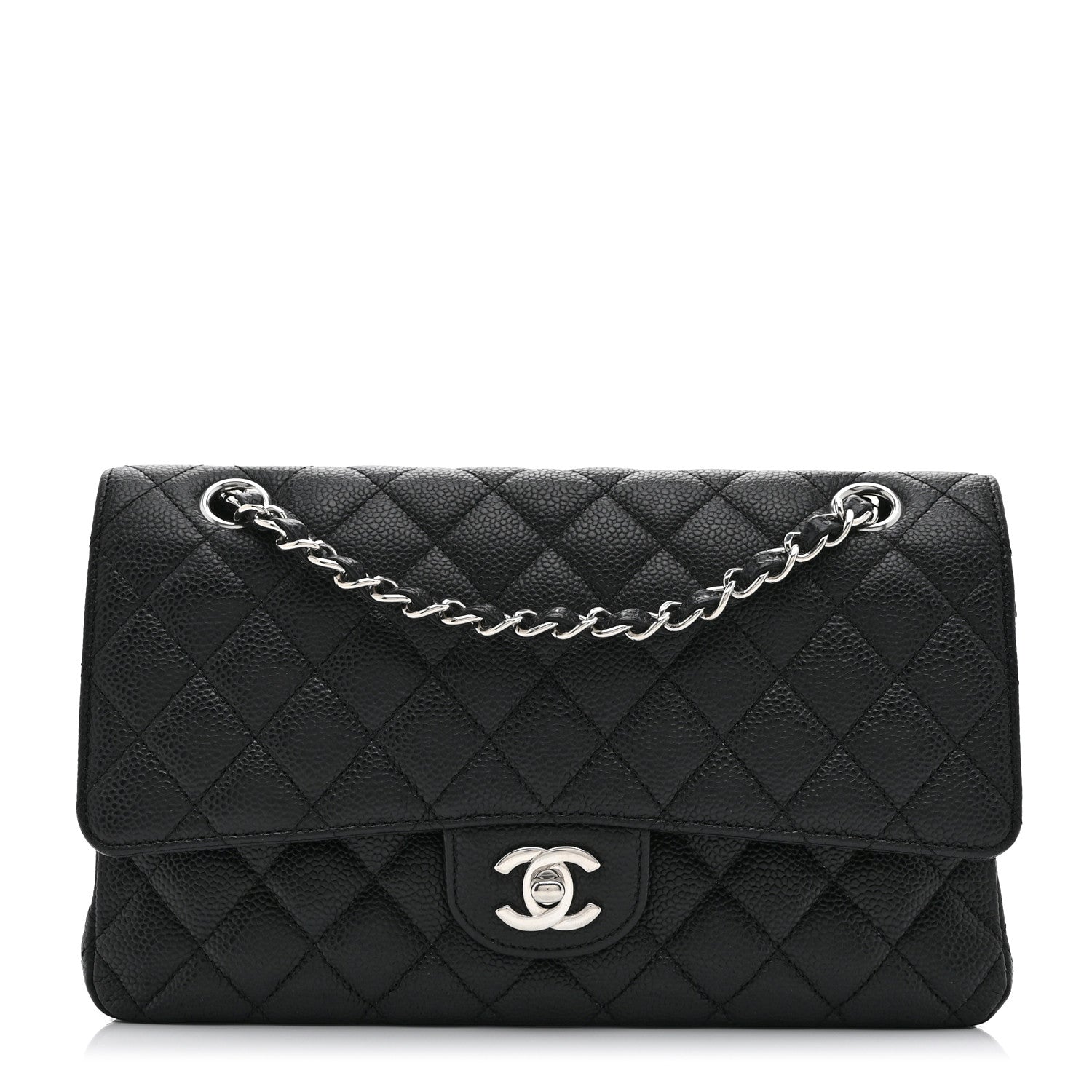 Chanel Caviar Quilted Medium Double Flap Black 1 of 10
