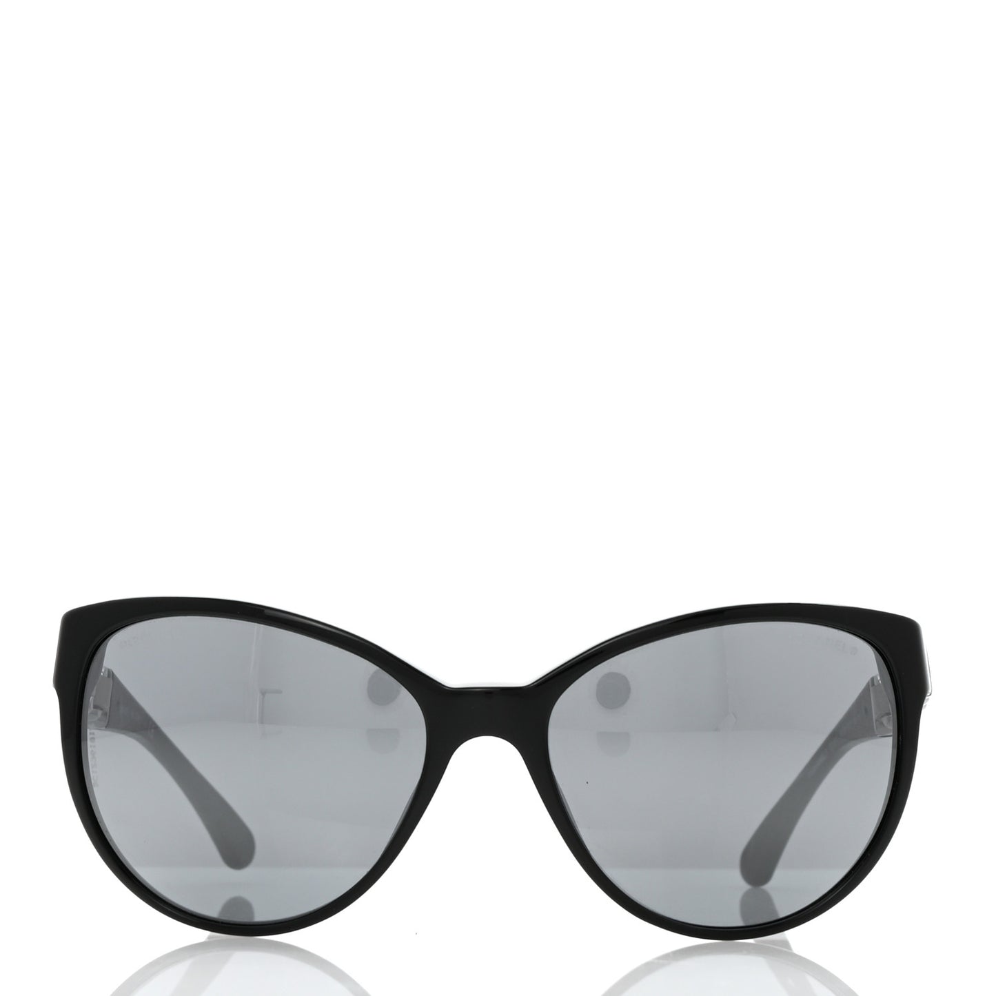Cat Eye Chain Polarized Sunglasses 5215-Q Black