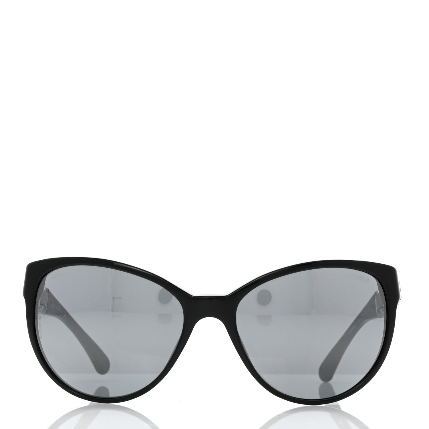 Chanel Cat Eye Chain Polarized Sunglasses 5215-Q Black 2 of 13