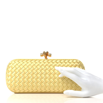 Bottega Veneta Satin Intreccio Impero Stretch Knot Clutch Duchesse 2 of 7