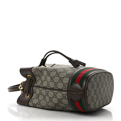 Gucci GG Supreme Monogram Web Small Ophidia Bucket Bag Brown 3 of 11