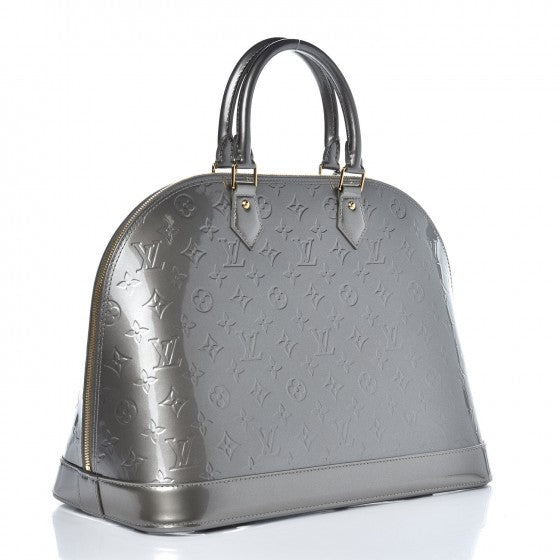 Louis Vuitton Vernis Alma GM Gris Art Deco 3 of 7