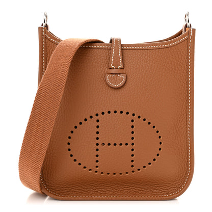 Hermes Taurillon Clemence Evelyne TPM Gold 1 of 10