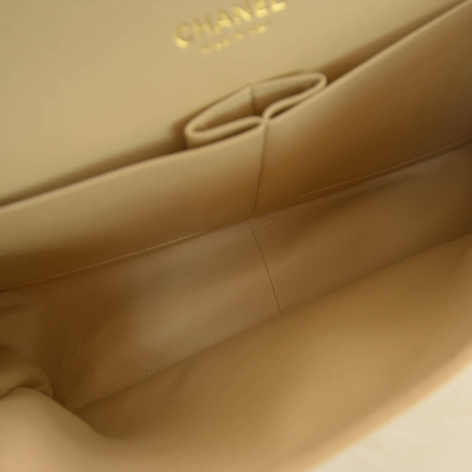 Chanel Caviar Jumbo Double Flap Beige 9 of 10