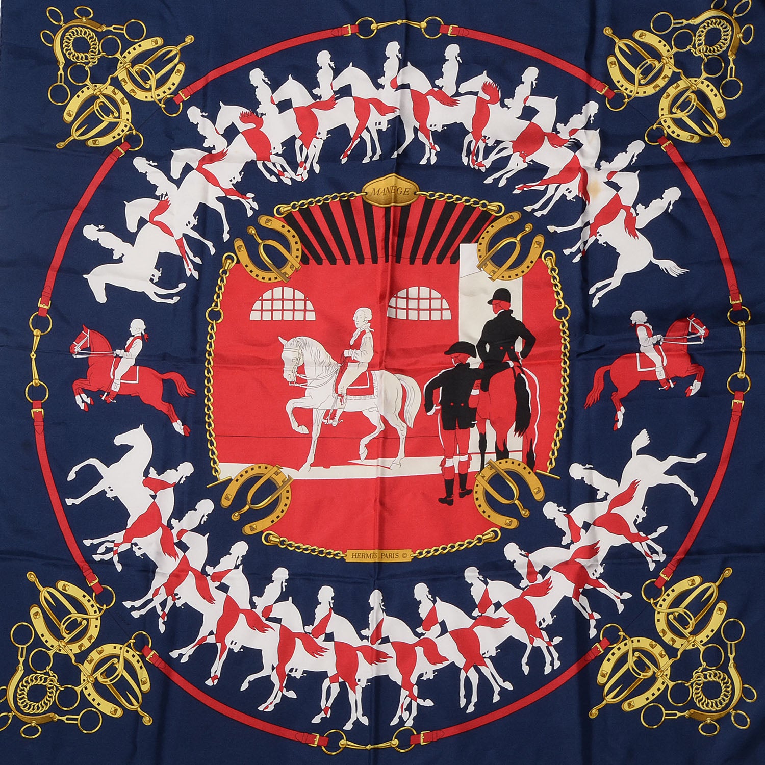 Hermes Silk Manege Scarf 90 1 of 4