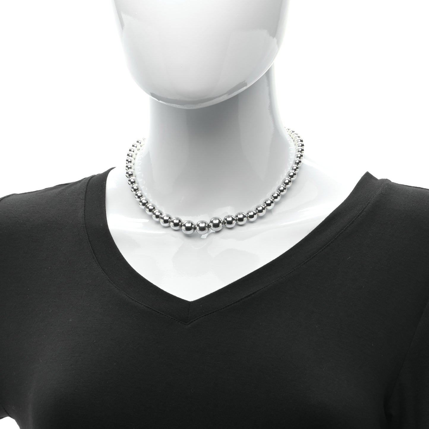 Sterling Silver HardWear Graduated Ball Necklace