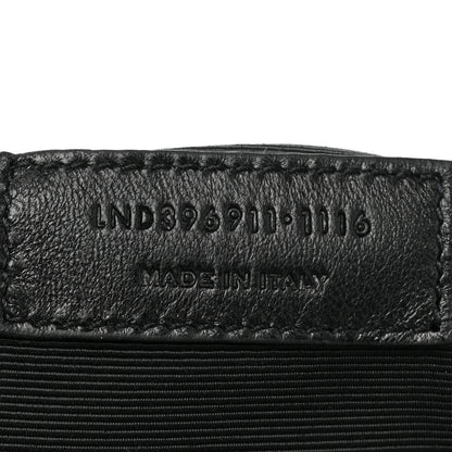 Saint Laurent Grain De Poudre Matelasse Chevron Monogram Shopping Bag Black 8 of 14