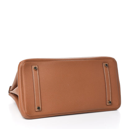 Hermes Taurillon Clemence Birkin 35 Gold 5 of 32