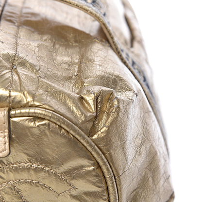 Chanel Metallic Coated Canvas Sport Duffle Gold 18 of 23
