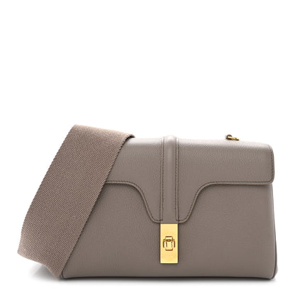Celine Grained Calfskin Teen Soft 16 Shoulder Bag Taupe 1 of 10