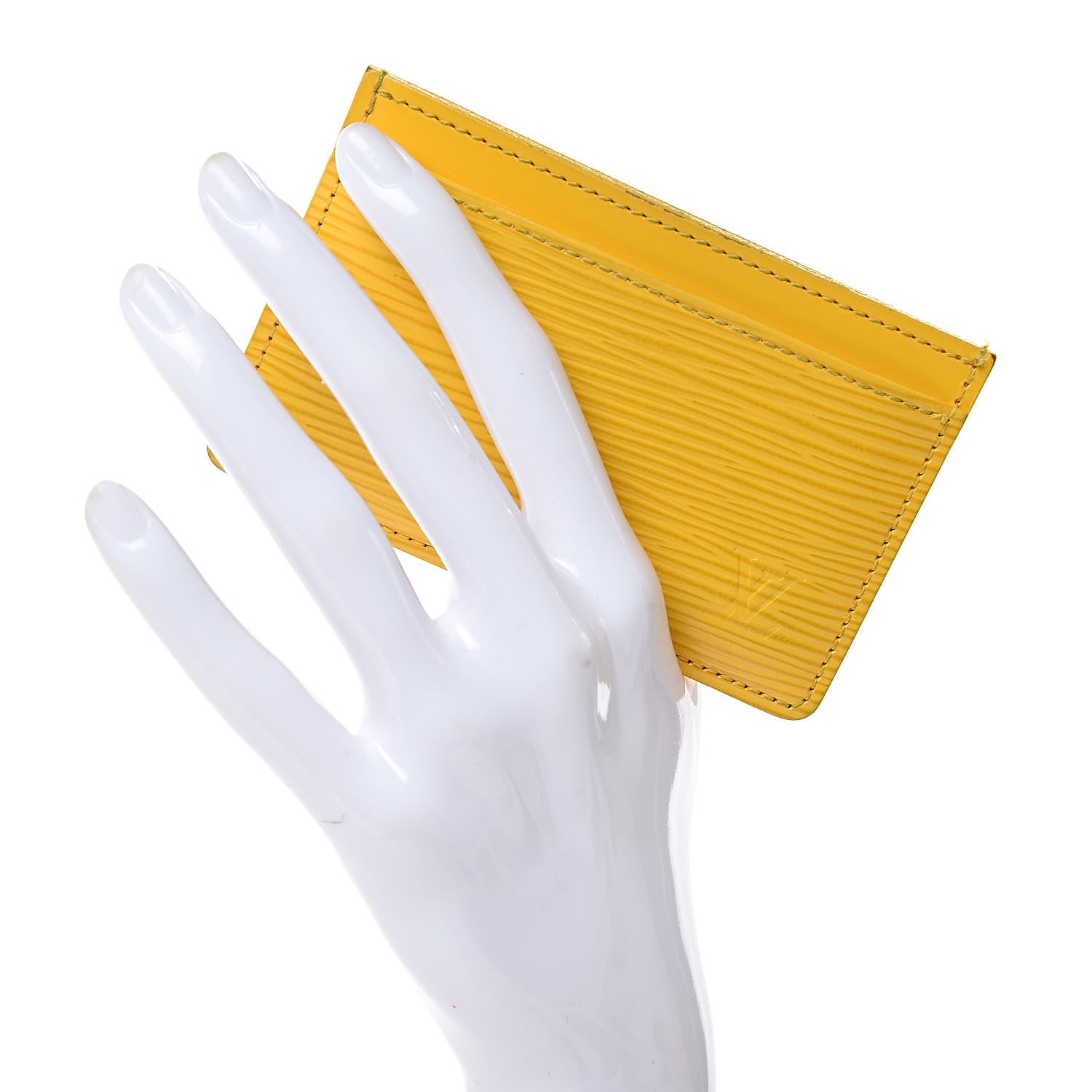 Louis Vuitton Epi Card Holder Jonquille 2 of 9