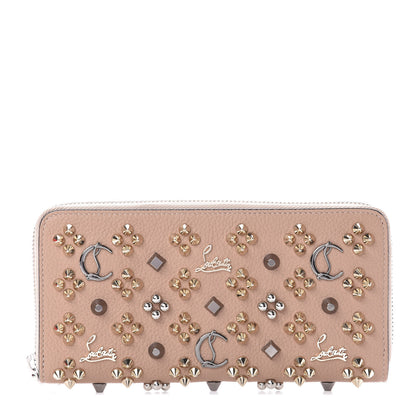 Christian Louboutin Calfskin Loubinthesky Panettone Wallet Nude Multimetal 1 of 8
