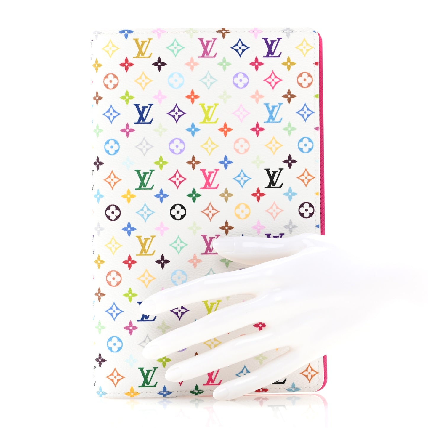 LV X TM Monogram Multicolor Emily Notebook Cover MM White