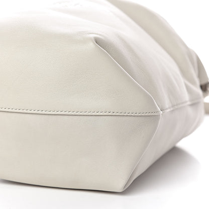 Saint Laurent Lambskin Small Teddy Bucket Bag White 10 of 12