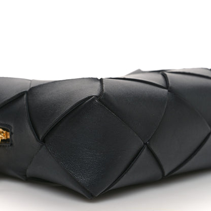 Bottega Veneta Lambskin Maxi Intrecciato Small Cassette Camera Bag Black 8 of 9