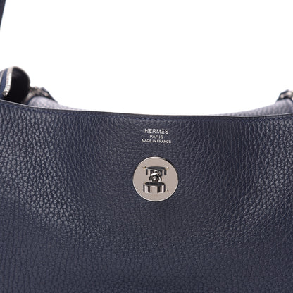 Hermes Taurillon Clemence Lindy 26 Bleu Nuit 6 of 12