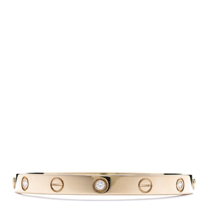 Cartier 18K Yellow Gold 6 Diamond LOVE Bracelet 16 1 of 7