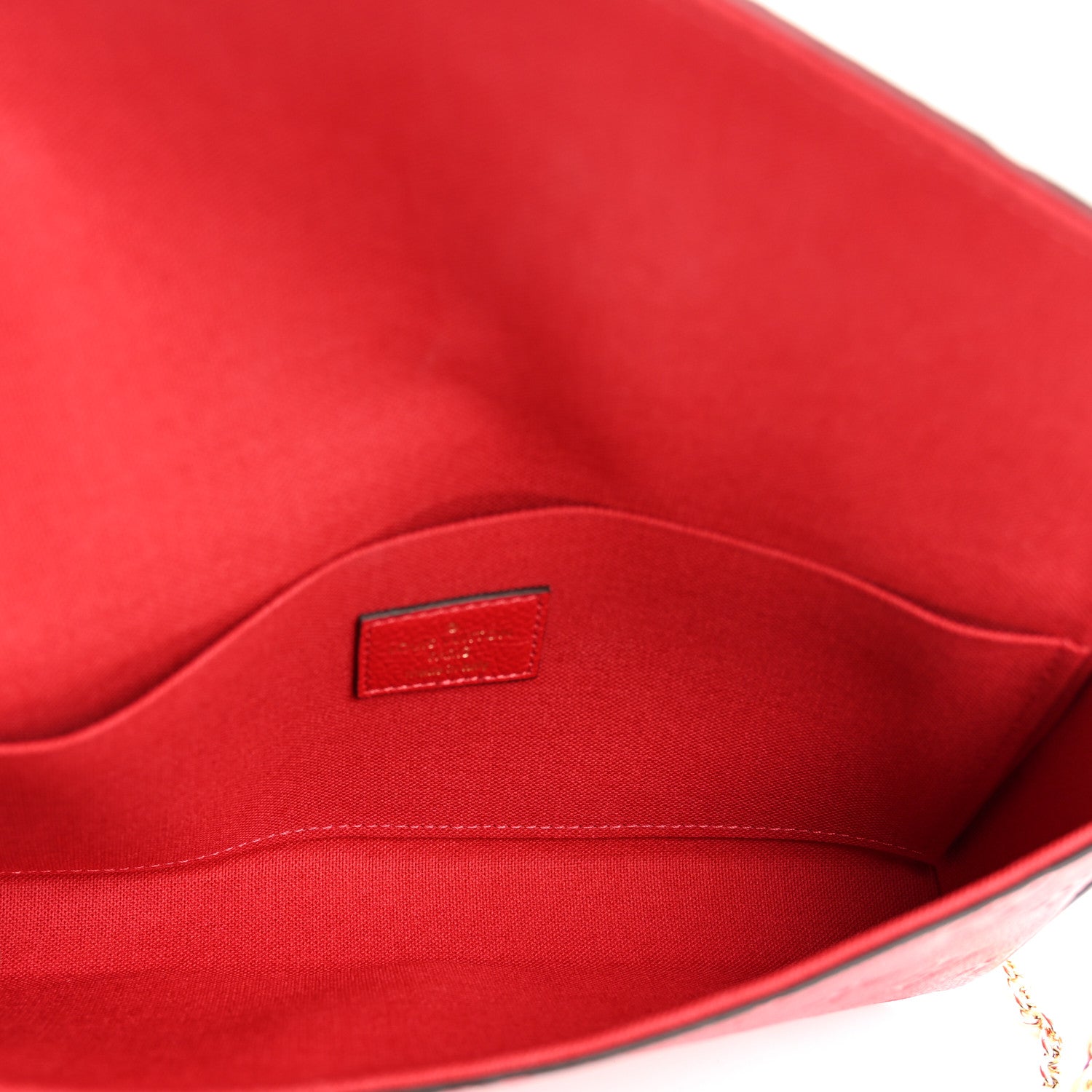 Louis Vuitton Empreinte Pochette Felicie Chain Wallet Scarlet 6 of 9