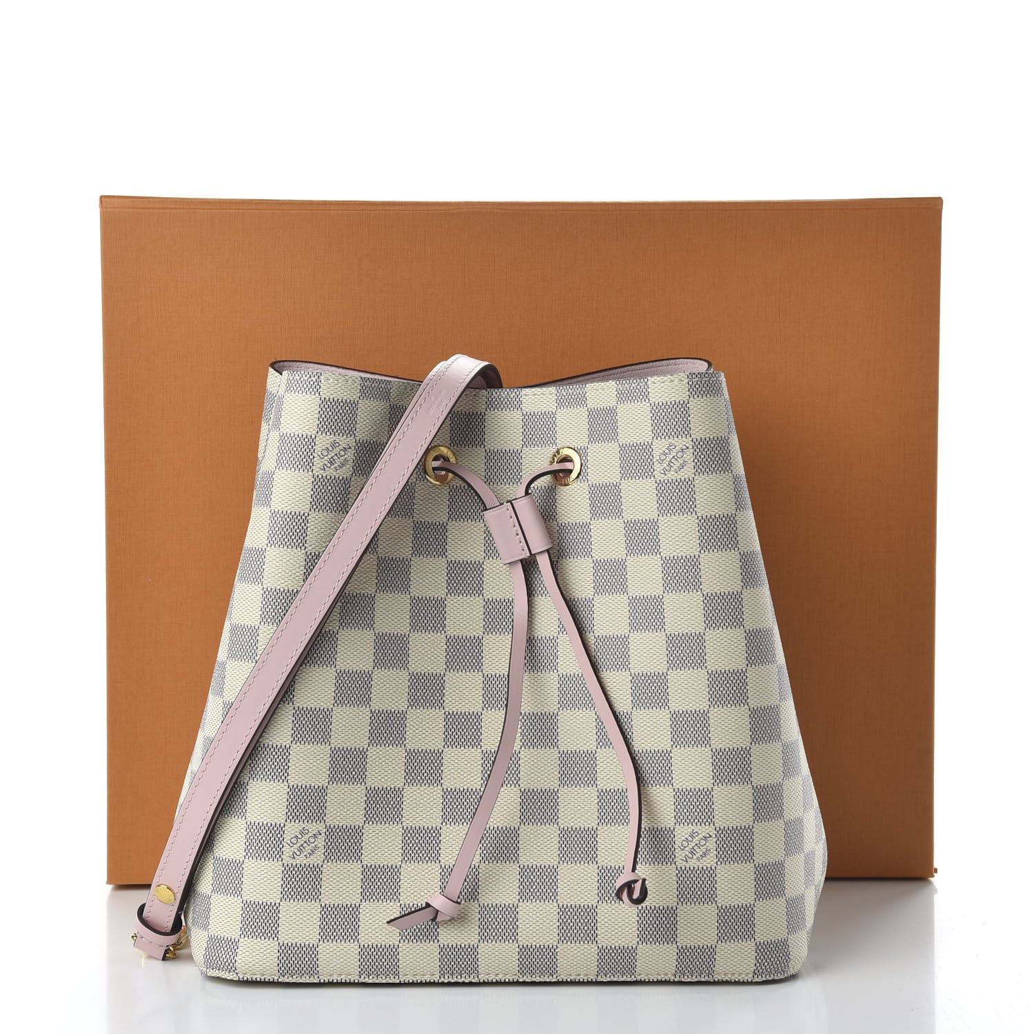 Louis Vuitton Damier Azur Neonoe MM Eau De Rose 9 of 10