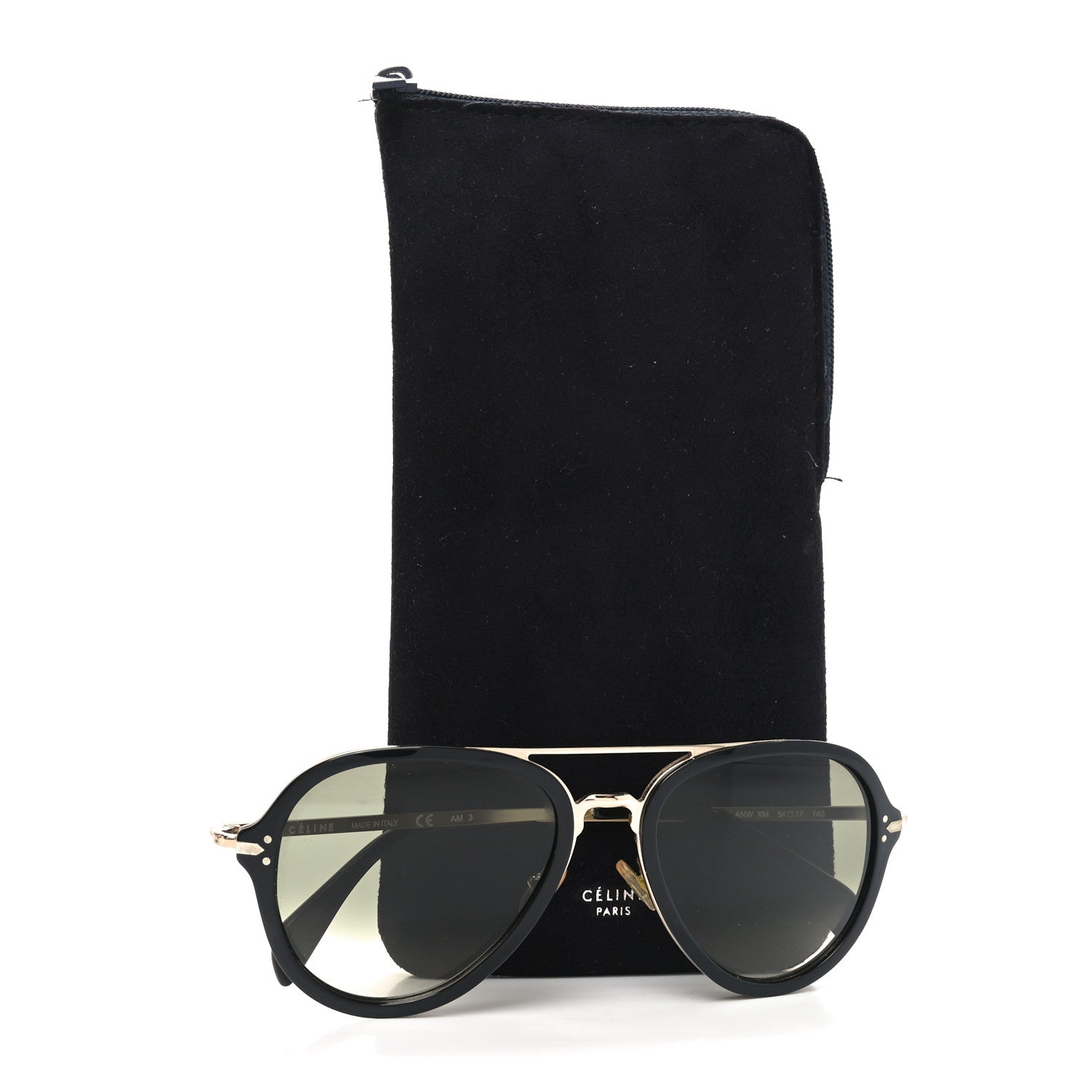 Celine Aviator Sunglasses CL 41374/S Black 7 of 7