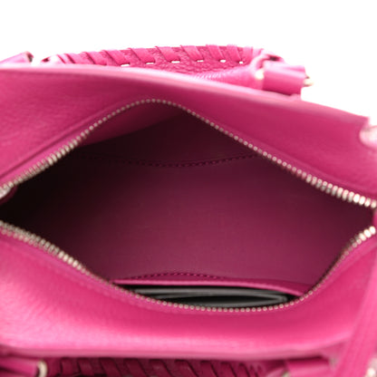 Balenciaga Grained Calfskin Neo Classic Silver Hardware Mini City Fuchsia 5 of 8