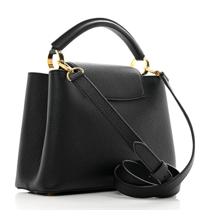 Louis Vuitton Taurillon Capucines BB Black 3 of 10