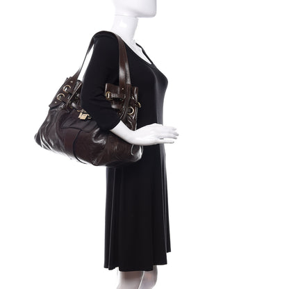 Jimmy Choo Calfskin Ramona Tote Brown 2 of 11