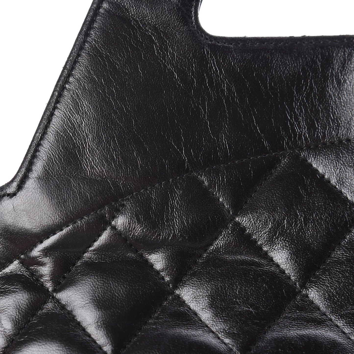 Lambskin Quilted CC Shoulder Bag Black