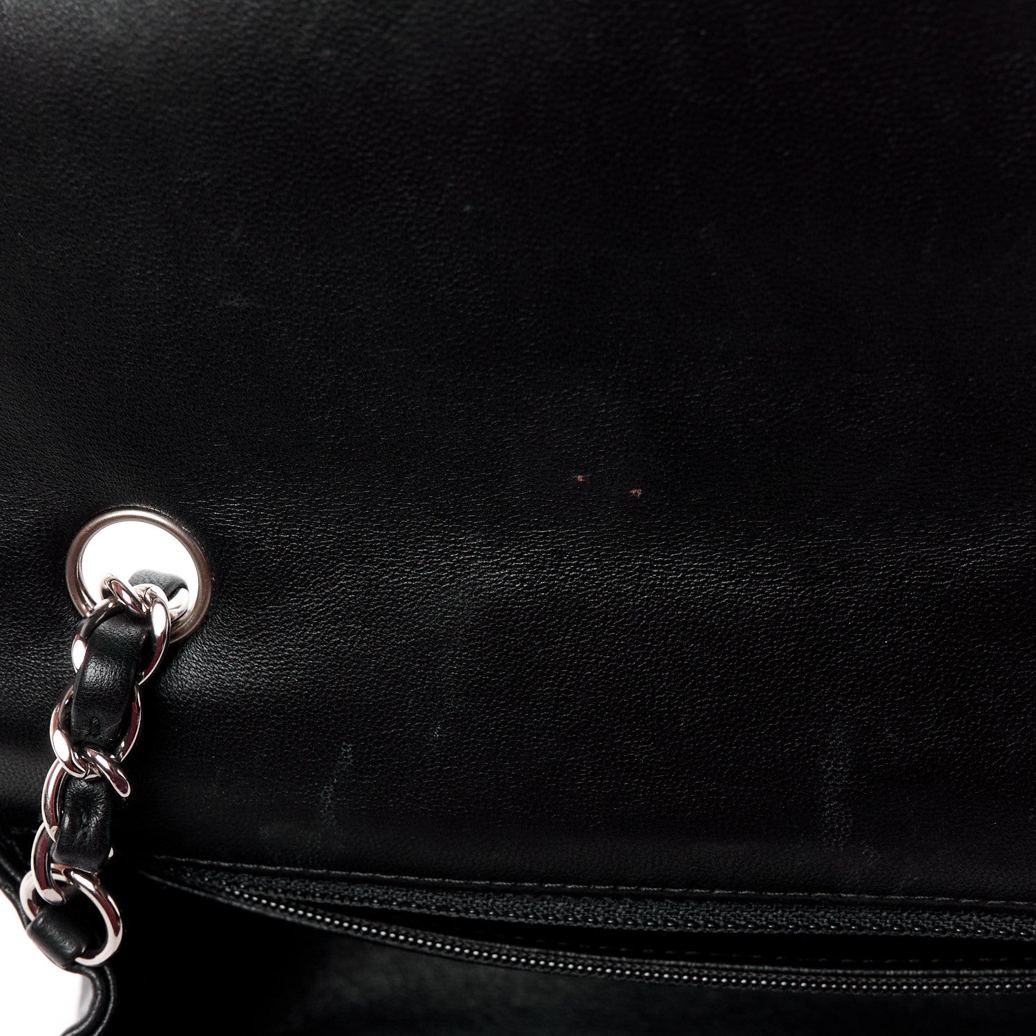 Chanel Lambskin Quilted Mini Rectangular Flap Black 12 of 13