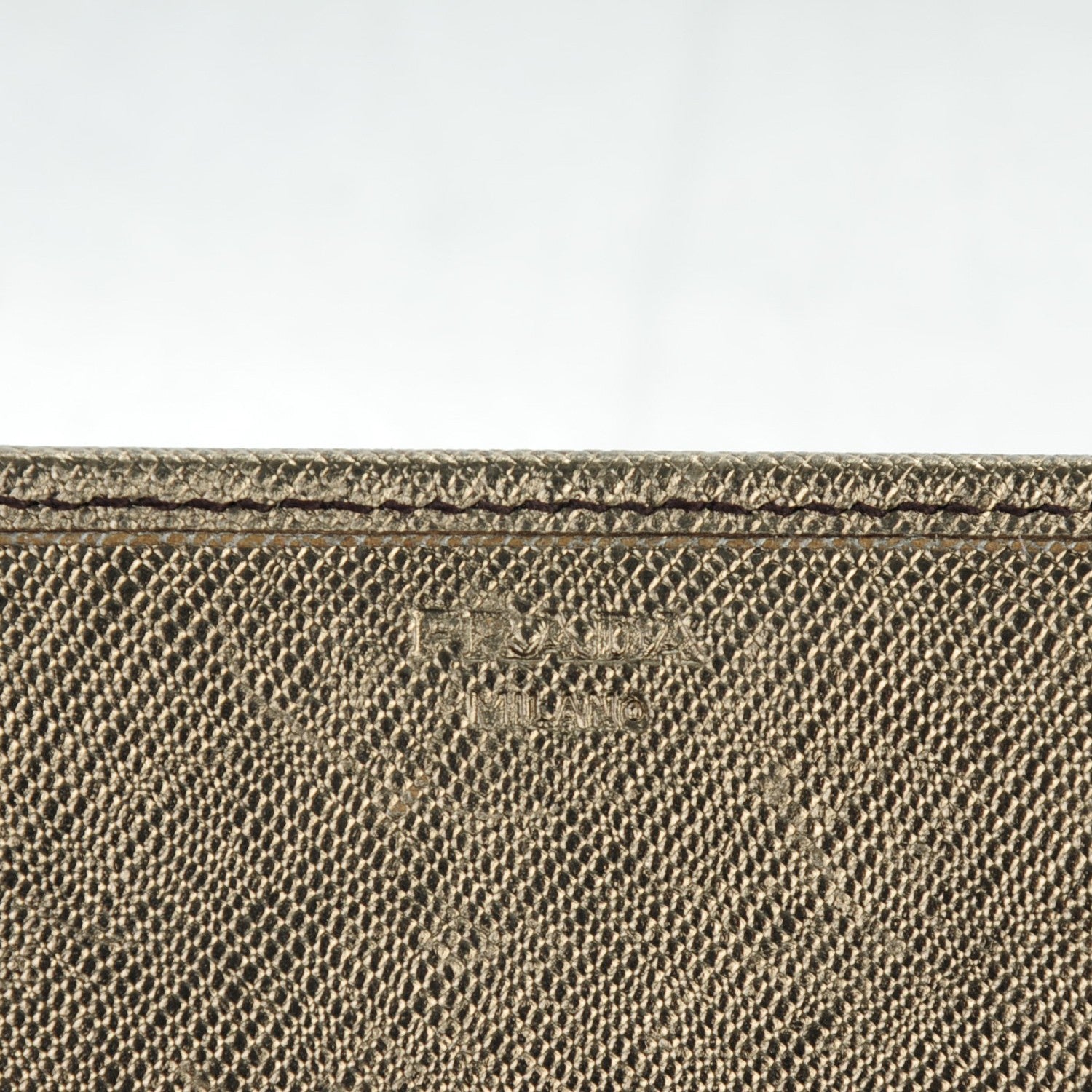Prada Saffiano Metal Continental Flap Wallet Piombo 6 of 7