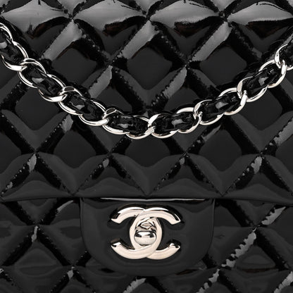 Chanel Patent Quilted Medium Double Flap Black 8 of 12