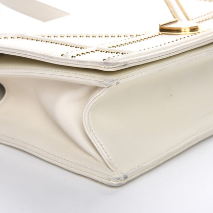 Christian Dior Lambskin Studded Medium Diorama Flap Bag Latte 24 of 24
