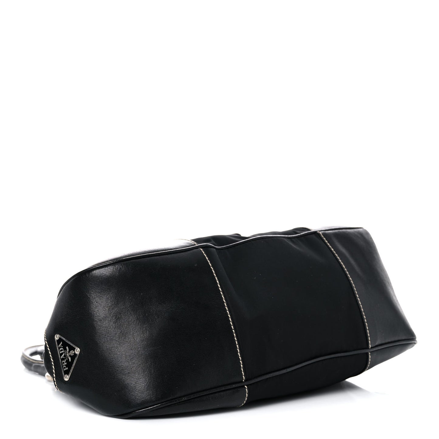 Tessuto Nylon Moon Shoulder Bag Black