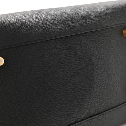 Celine Grained Calfskin Large Belt Bag Black 10 of 10