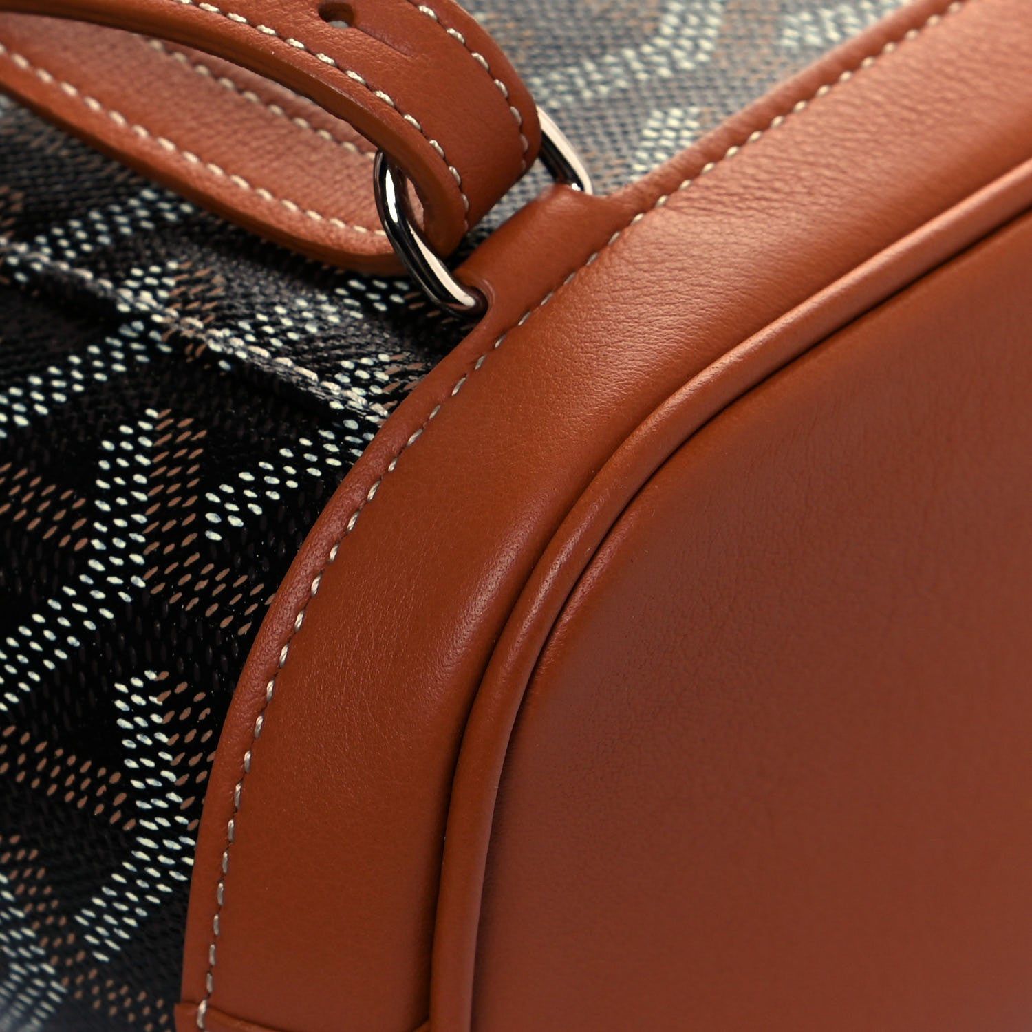 Goyard Goyardine Calfskin Mini Alpin Backpack Black Gold 10 of 11