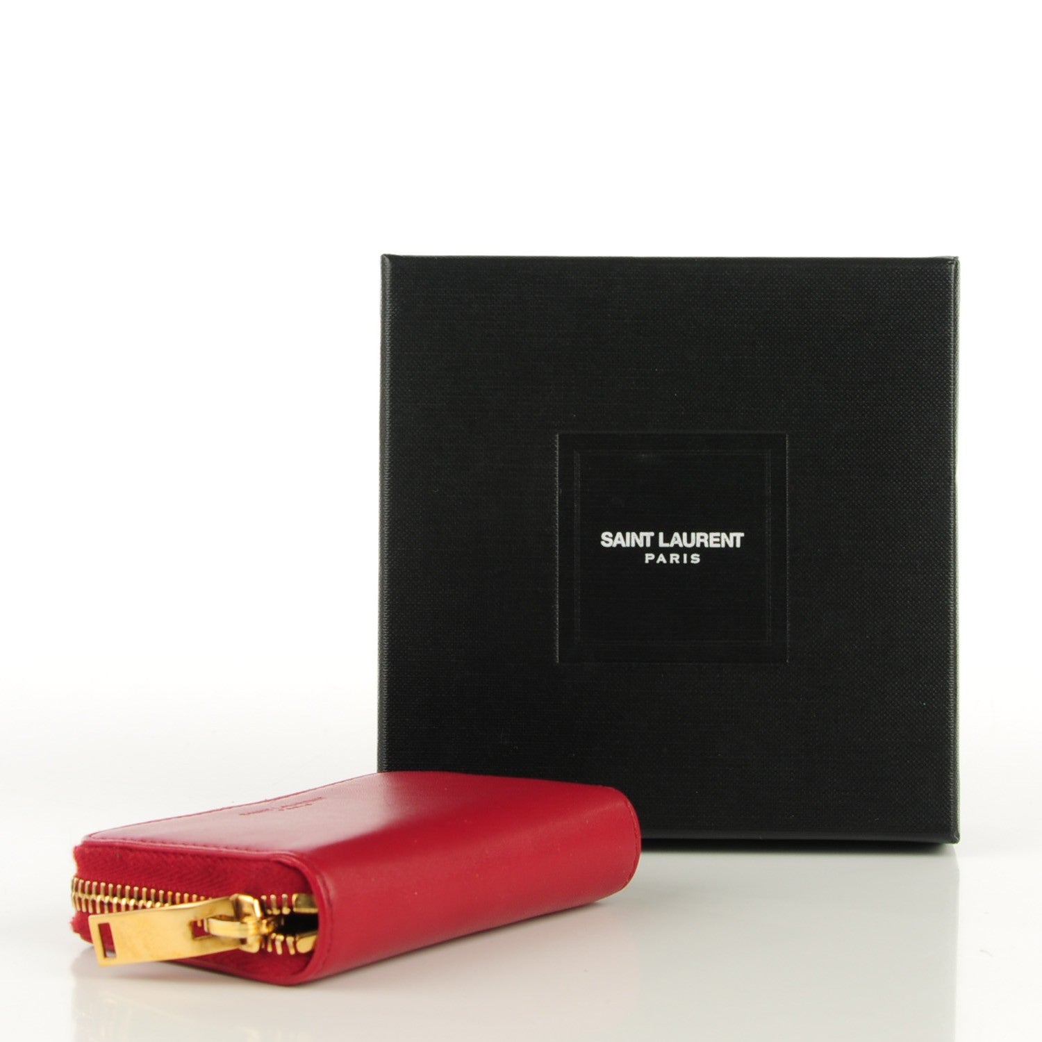 Saint Laurent Calfskin Small Coin Purse Red 4 of 8