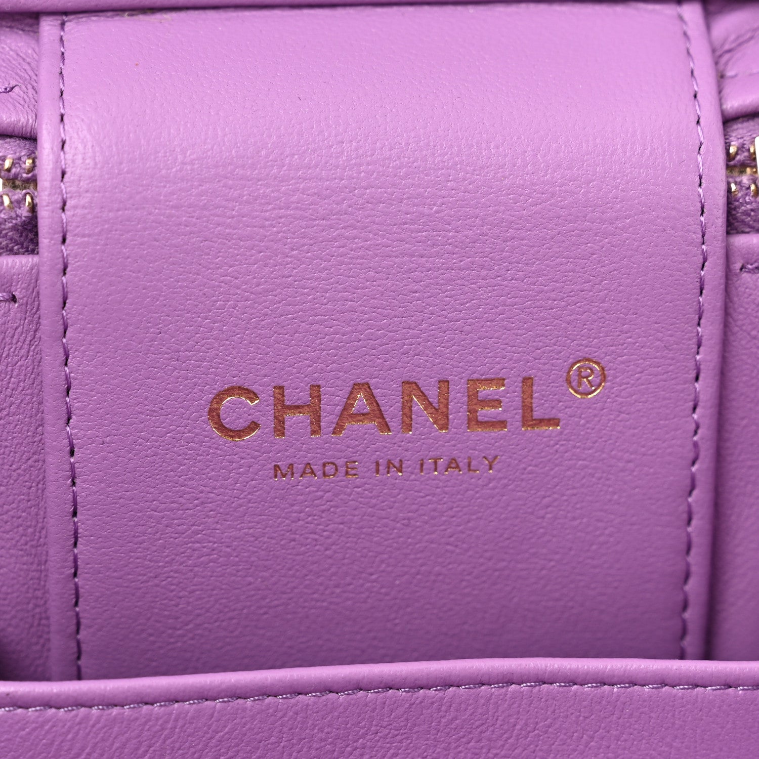 Chanel Caviar Quilted Small CC Vanity Case Purple 6 of 10