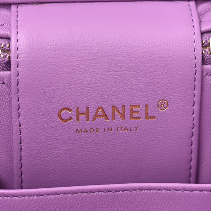 Chanel Caviar Quilted Small CC Vanity Case Purple 6 of 10