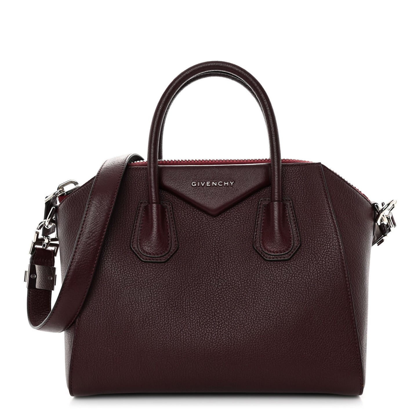 Sugar Goatskin Small Antigona Aubergine