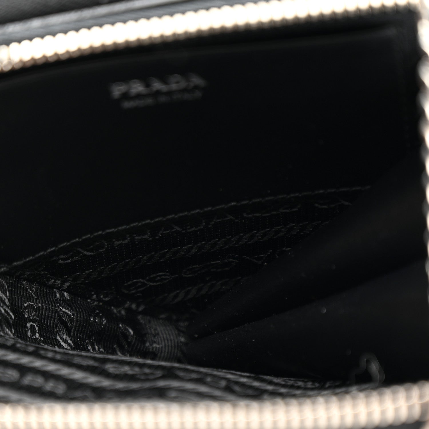 Prada Saffiano Mini Triangle Crossbody Pouch Black 6 of 16