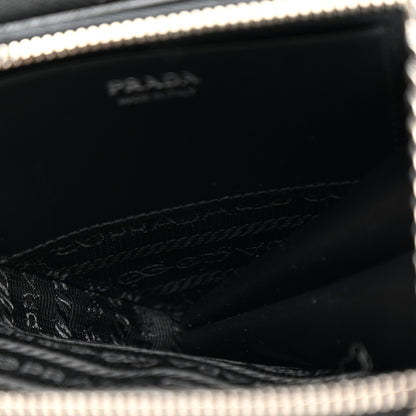 Prada Saffiano Mini Triangle Crossbody Pouch Black 6 of 16