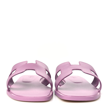 Hermes Calfskin Oran Sandals 40 Bruyère 2 of 9