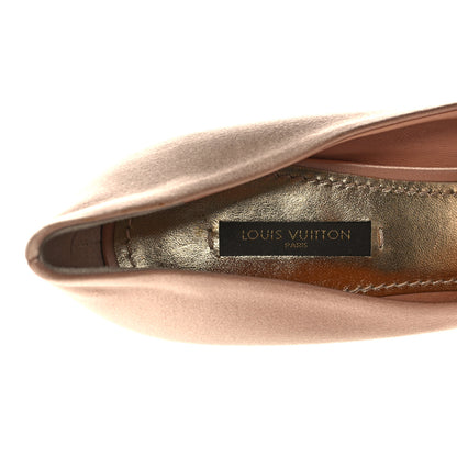 Louis Vuitton Satin Flower Embellished Pumps 38.5 Blush 7 of 8