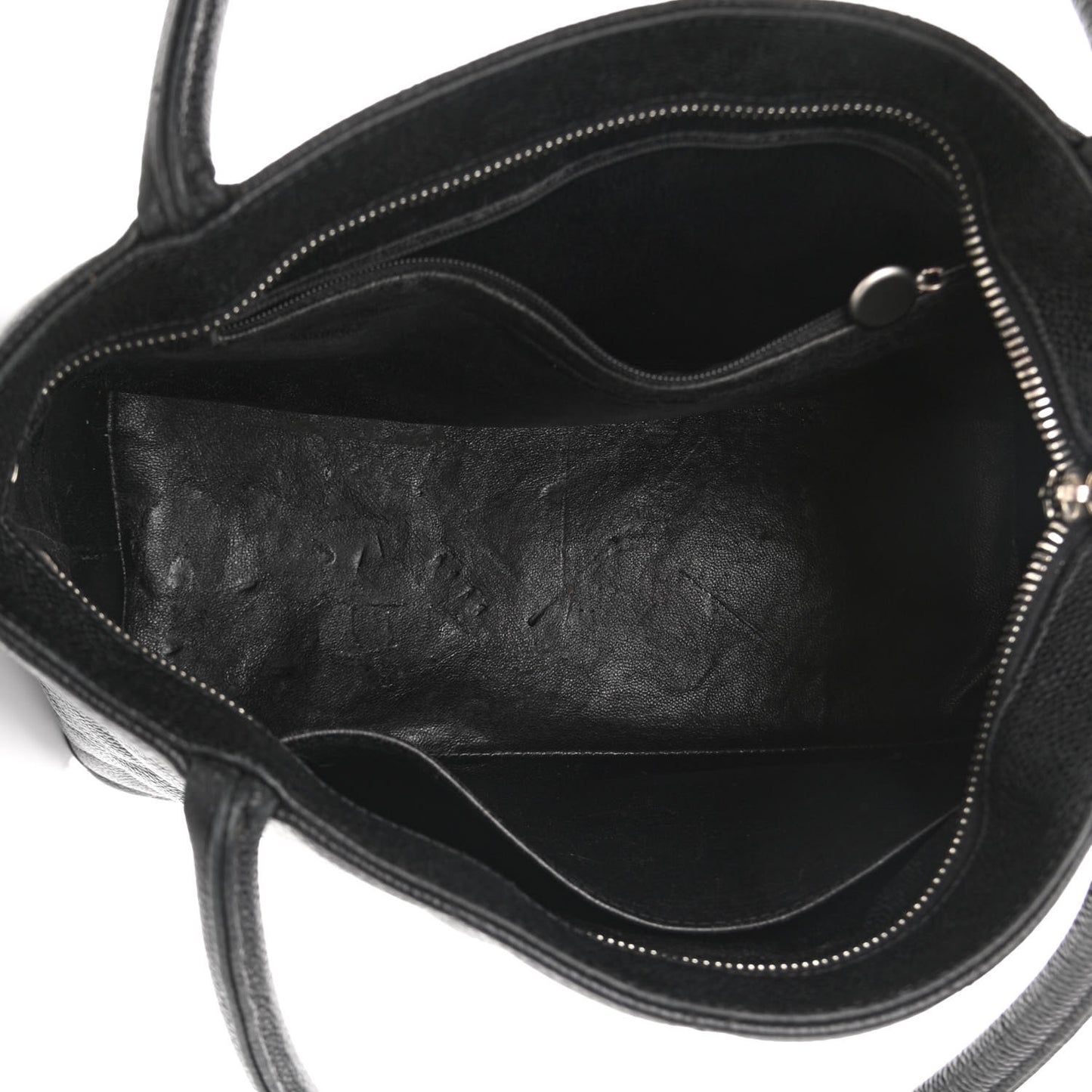 Caviar Quilted Medallion Tote Black