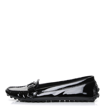 Louis Vuitton Patent Calfskin Oxford Loafers 40 Black 1 of 9