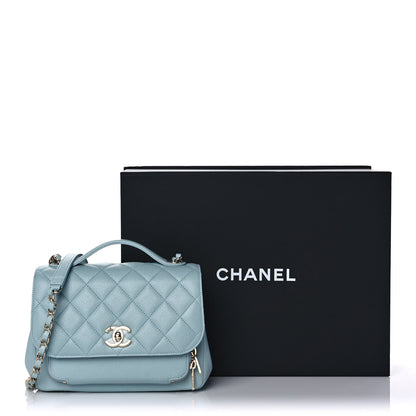 Chanel Caviar Quilted Small Business Affinity Flap Light Blue 11 of 11