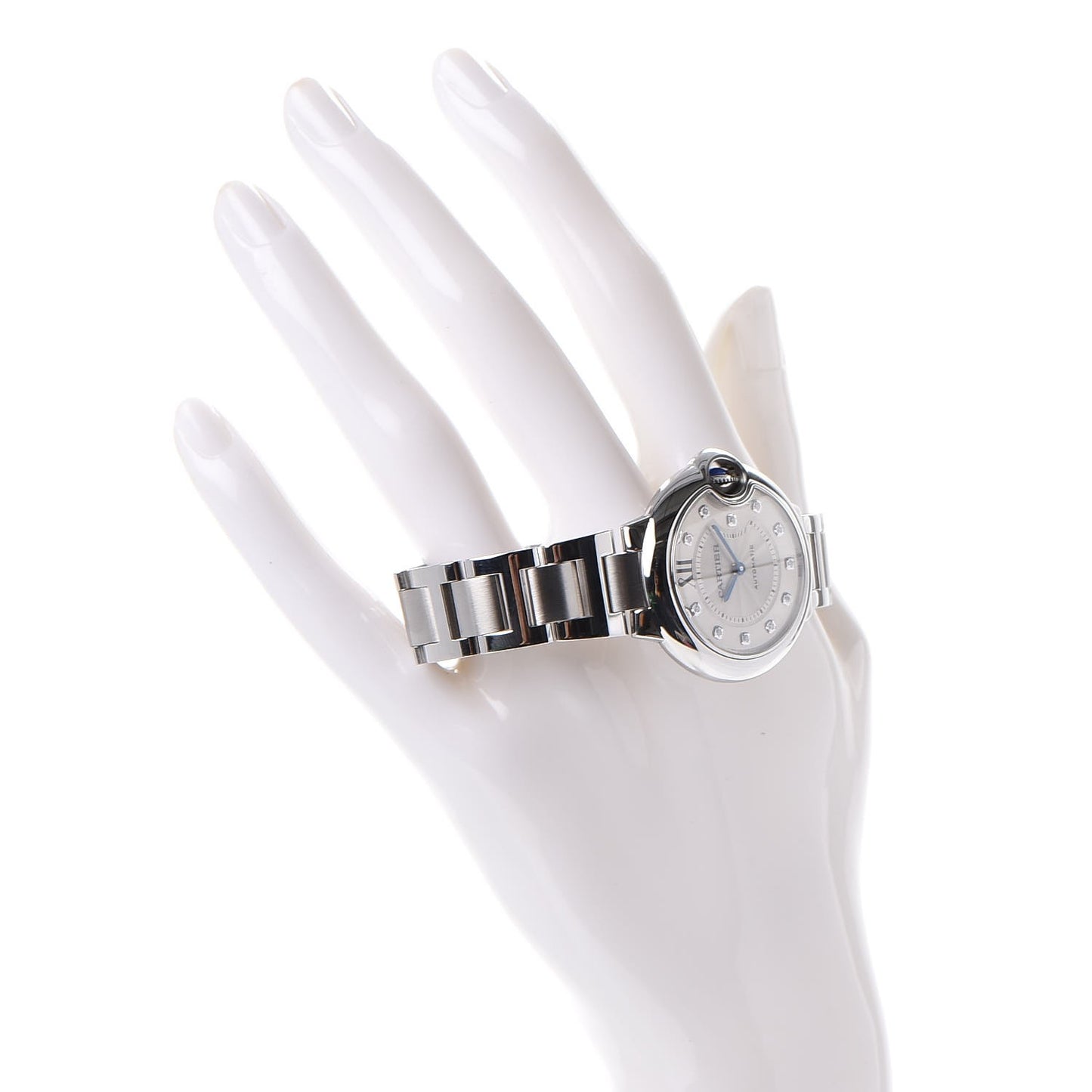 Stainless Steel Diamond 33mm Ballon Bleu De Automatic Watch