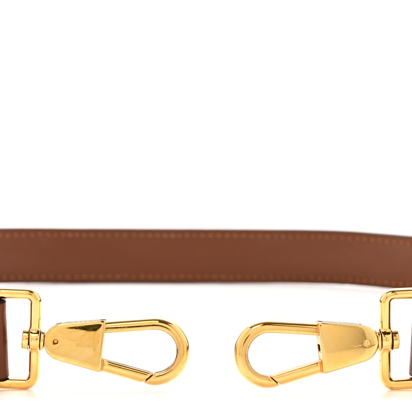 Calfskin Shoulder Strap Brown